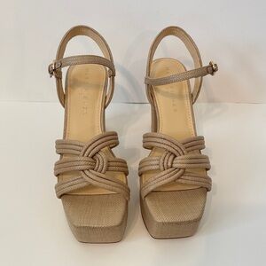 MARC FISHER Cairo Ankle Strap Platform Knotted Heels